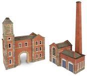 Metcalfe PN184 Boilerhouse & Factory Entrance  (N Gauge)