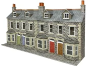 Metcalfe PO303 Low Relief Terraced House Fronts Stone (OO Gauge)