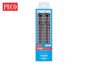 Peco ST-2000 Standard Straight (Pack of 8) (OO Gauge)