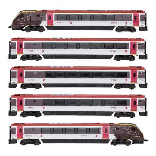 Dapol 2D-023-003 Class 221 5 Car Set 221136 In CrossCountry Livery (N Gauge) Free Postage